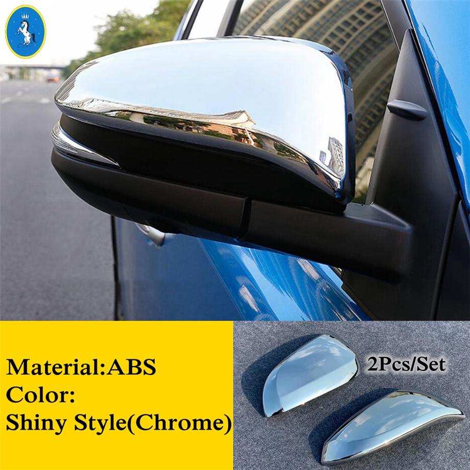 Carbon Fiber Door Rearview Mirror Protector Shell Housing Cap Rubbing Strip Cover Trim For Toyota Venza / Harrier  - 2024