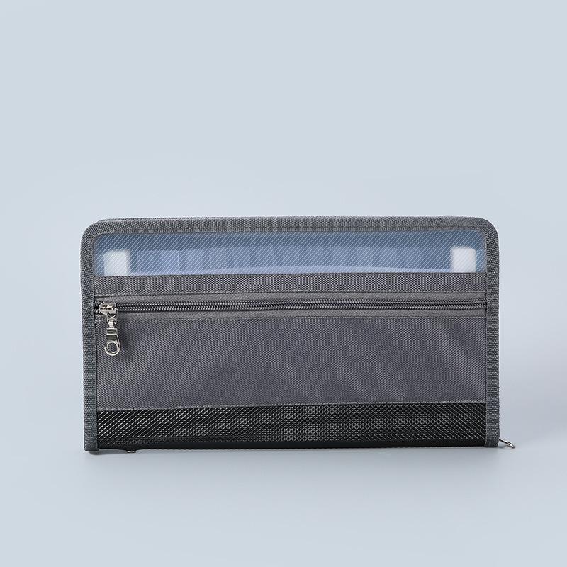 Rainbow Series Accordion File Folder: 13-Grid Double Zipper for Multi-Spec and Test Paper Storage