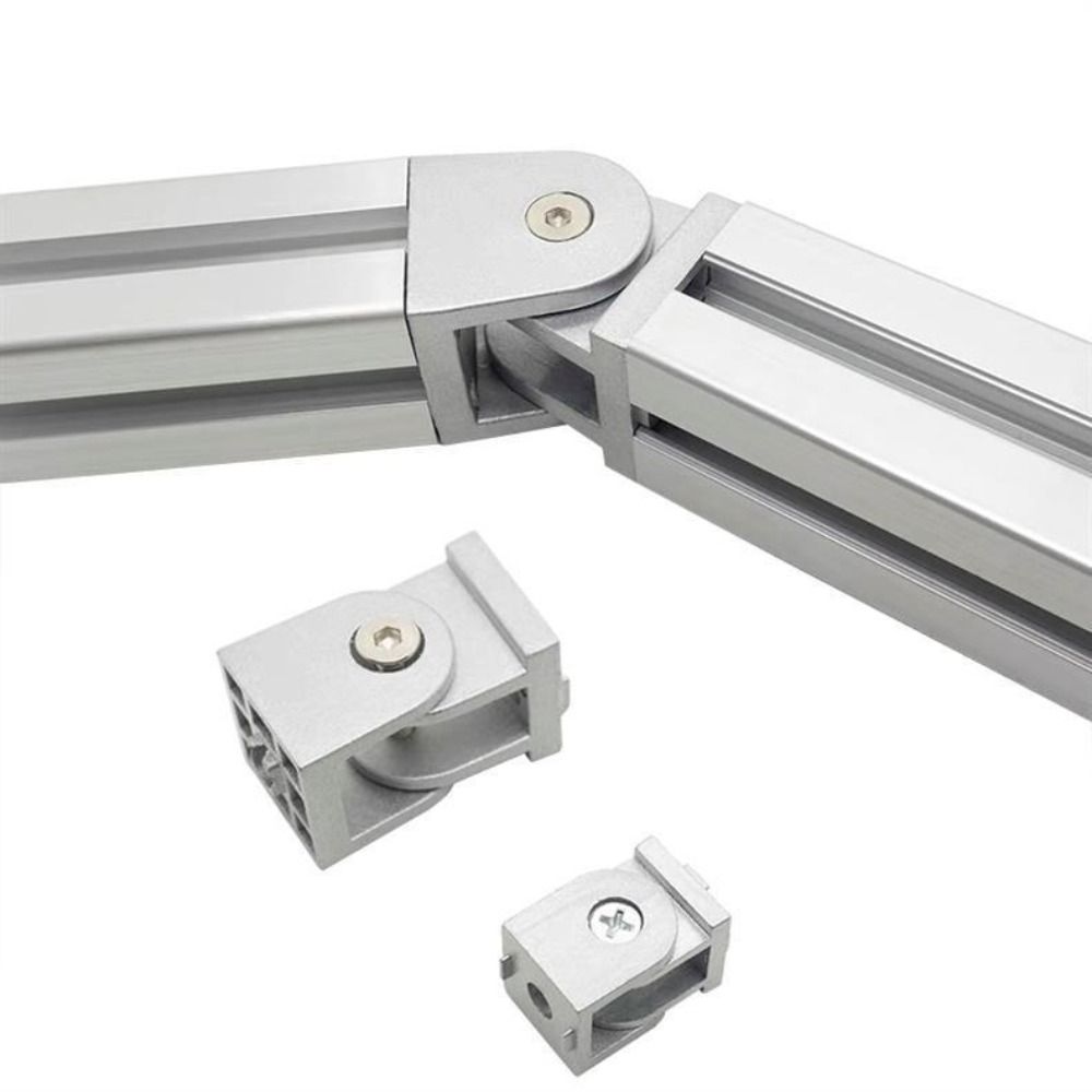 Sliding Base Pivot Joint Connector Right Angle Connector  Industrial Aluminum Profile