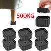 8/16 Pcs Furniture Risers Heavy Duty Bed Chair Table Heightening Foot Pad Non-slip Floor Protecto Furniture Feet Leg Lift