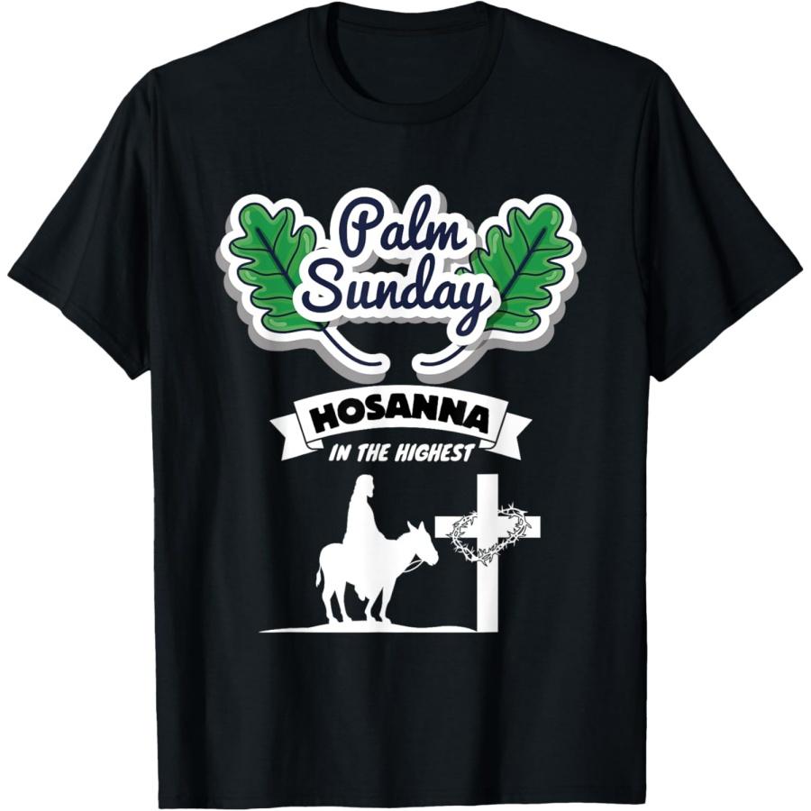 

Palm Sunday Palm Leaf Hosanna T-Shirt XXXXXL чорний