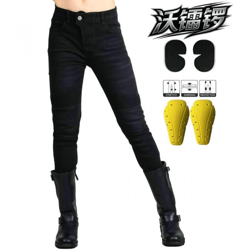 Motorrad-Jeans für Damen mit Protektoren Leichte Stretch-Denim-Hose Alles