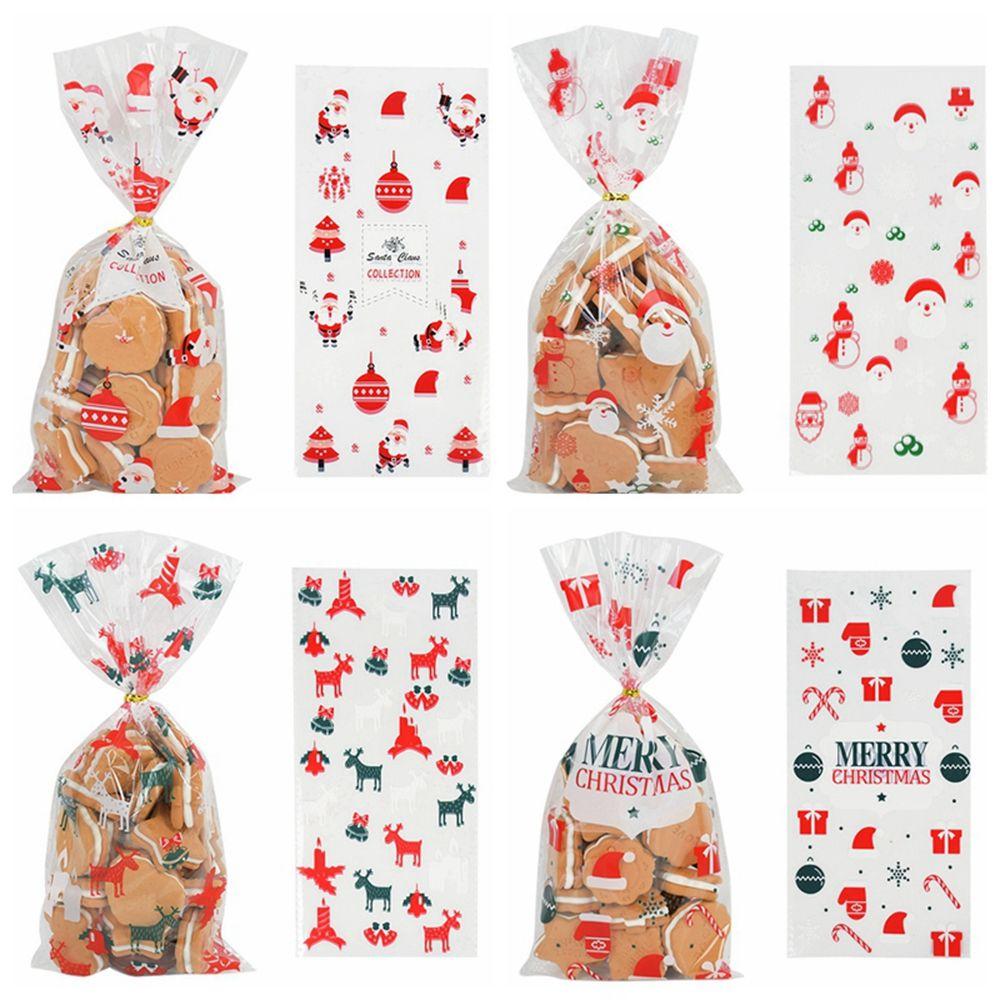 Packaging Party Snack Packaging Festive Supplies Baking Christmas Decoration Christmas Candy Bags Biscuit Bags Candy Pouches