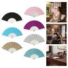 Glittering Hand Fan With Sparkling Transparent Ribs Plastic Decorative Craft Folding Fan For Parties Home Decors Gift