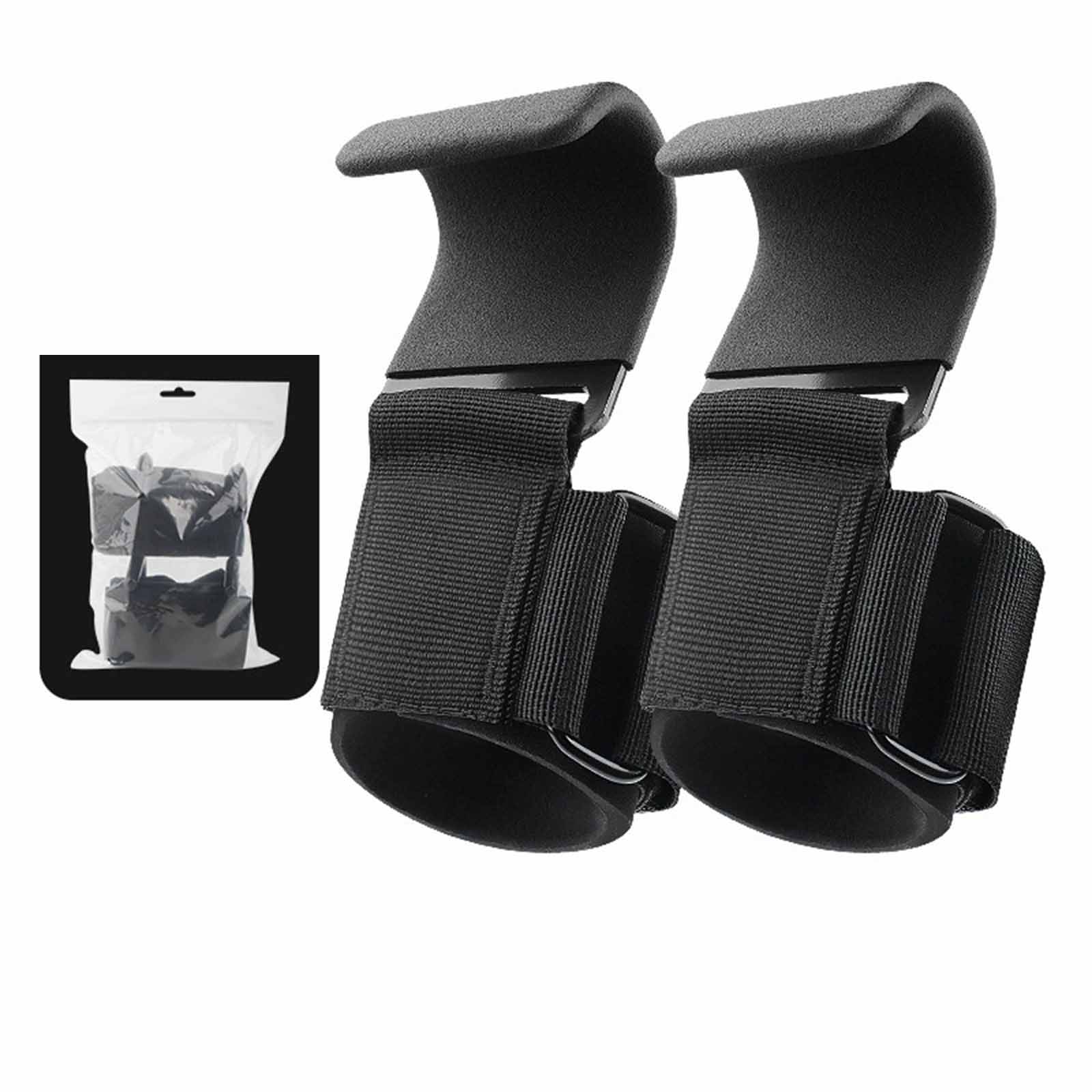 Weightlifting Hook Straps – - Pull-Up Hooks with Wrist Support, Grip Strength Aids, Power-Assisted Fitness Hooks One Size