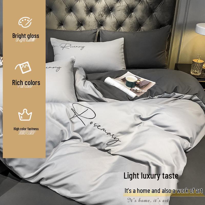 Hochwertiges Reines Baumwoll-Bettwäsche-Set für den Sommer - Exklusives 3-teiliges Set für Studenten, Wohnheime und Babyzimmer