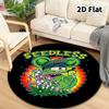 Rat Fink Round Area Rug Carpet Rug For Living Room Bedroom Sofa Playroom Decor Nonslip Floor Mat