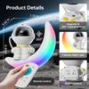 Astronaut Star Galaxy Projector Light Nebula Night Light for Kids Astronaut Space Buddy Projector 20 Nebula Light Ceiling Projector 9 Colors Moon