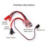 Brush Motor Speed Controller with Brake Compatible for RCCar 1/16 1/18 1/24 SCX24 AXI90081 AXI00001 AXI00002 Accessories
