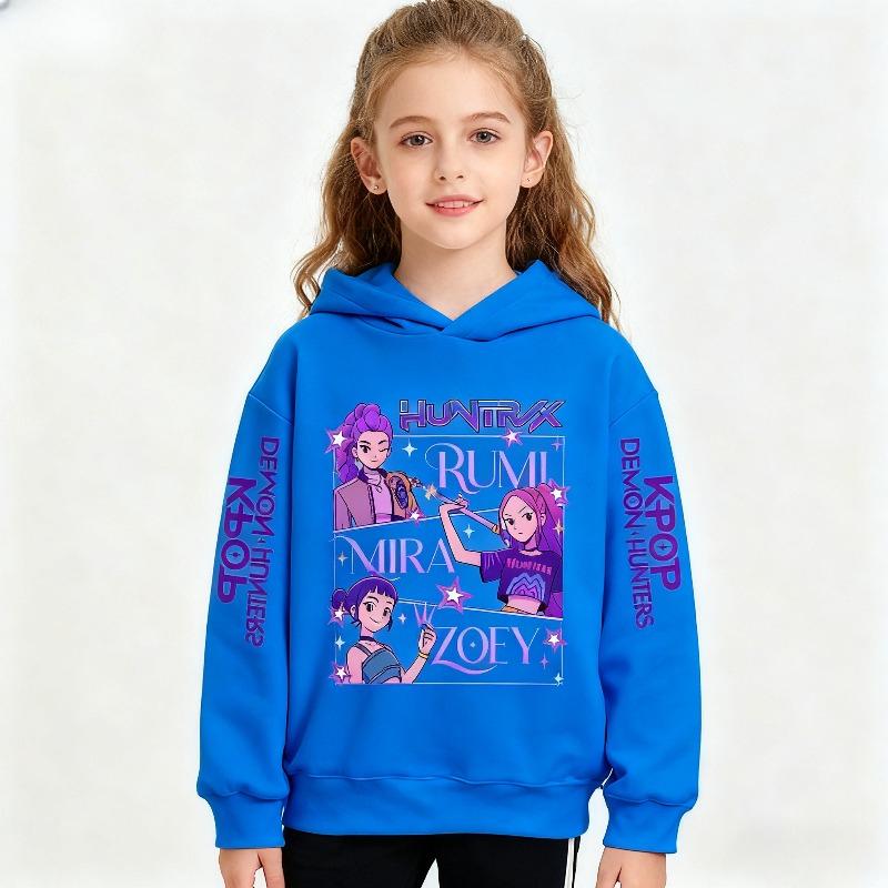 

Осенние мультяшные худи «Охотник на демонов» с 3D-принтом, модные повседневные спортивные толстовки с длинным рукавом для детей, девочек 160