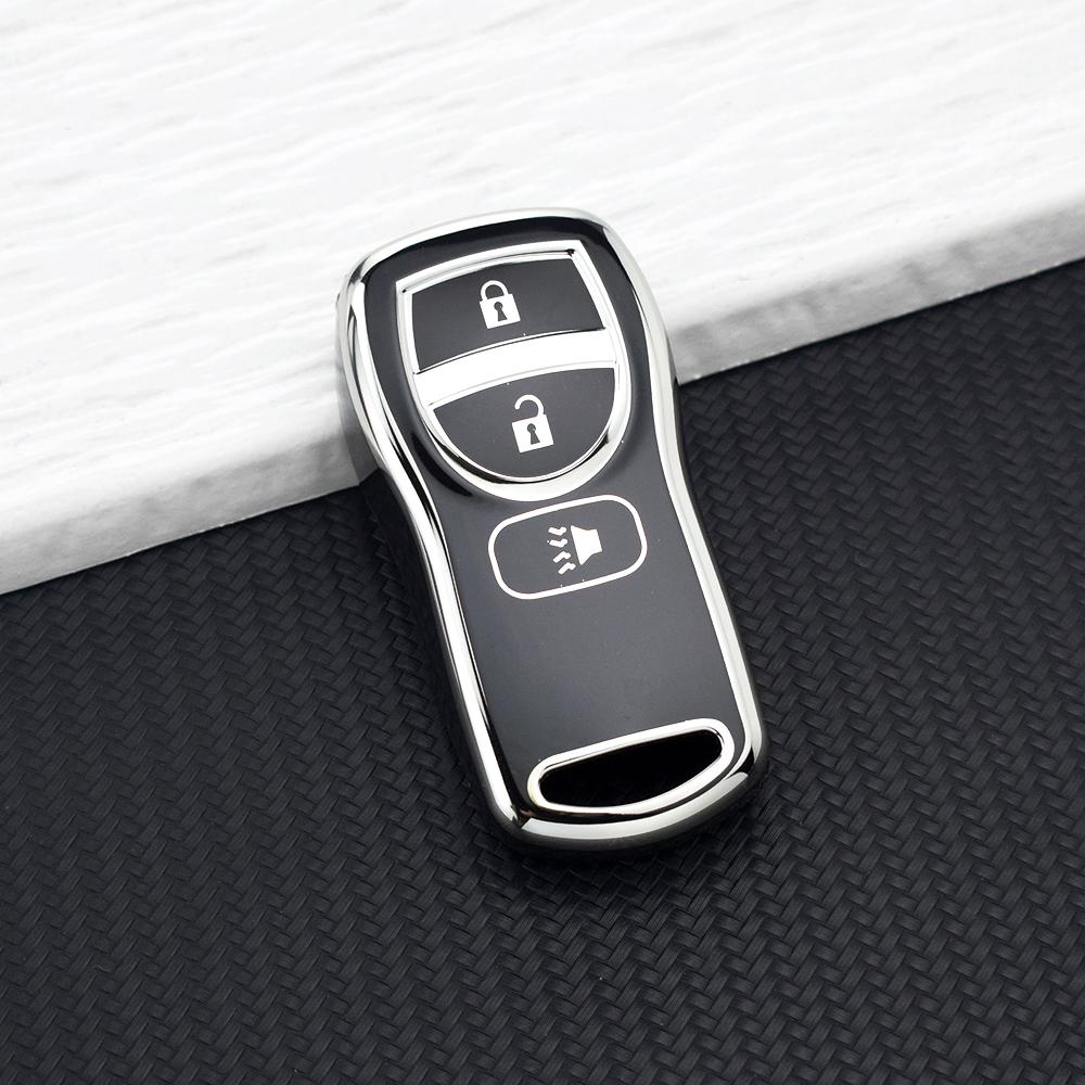 

Premium Soft TPU Key Case for Nissan Altima Sentra X-trail Frontier Maxima Armada Tiida for Infiniti QX56 FX35 JA60 Keychains
