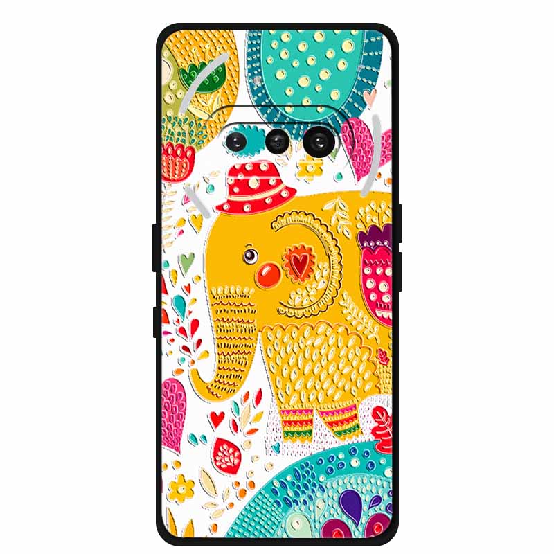 For Nothing Phone (3a) Case 3D Relief Flower Emboss Black Silicone Funda For Nothing Phone 3A A059 3D Back Cover Cartoon Bumper