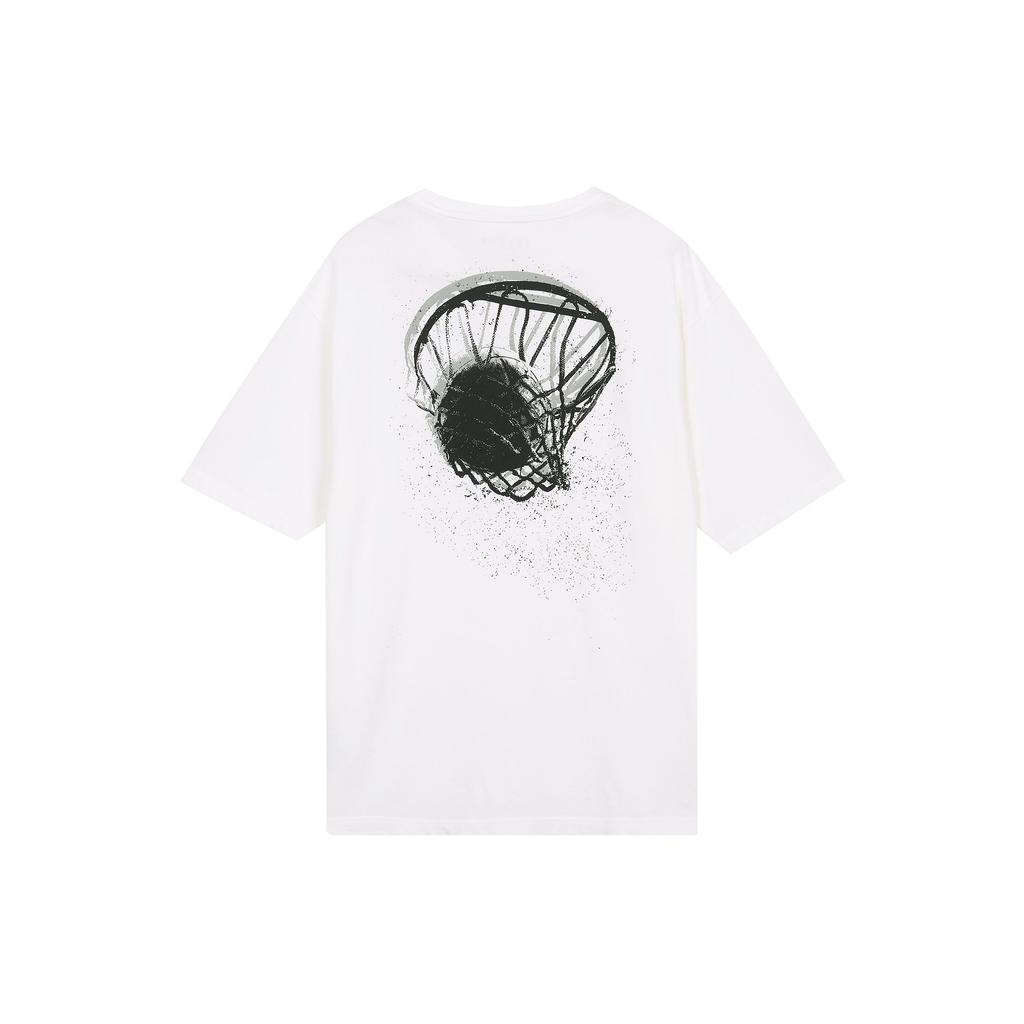 Air Jordan Flight Essentials Washed Print Crew Neck Short Sleeve T-Shirt Men Tops White CZ8064-101