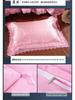 European Satin Jacquard Bedding Set - Lace-Trimmed, 4-Piece Set