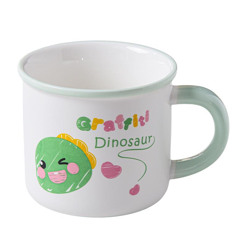 Retro High Value Ceramic Cartoon Cup Home Office Water Cup Cute Men and Women Coffee Cup Mug Gift