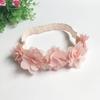 Children Newborn Toddler Baby Flower Headband Pink Ribbon Hair Bands Handmade DIY Headwear Head accessories