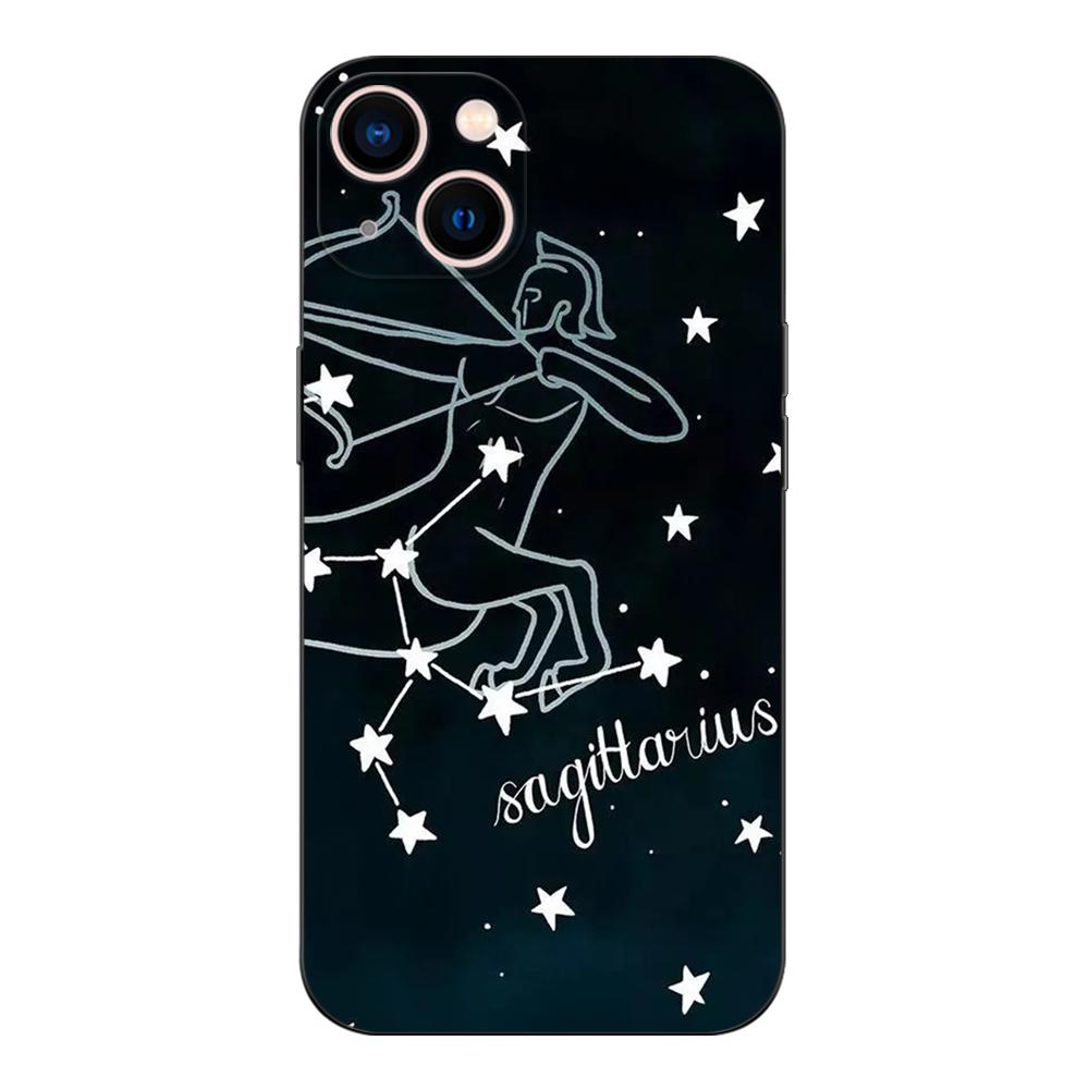 Black Tpu Case For Realme 7i 8i 9 Pro Plus 9i C12 GT Neo2 Narzo 20 30A 50A 50i Zodiac Sign