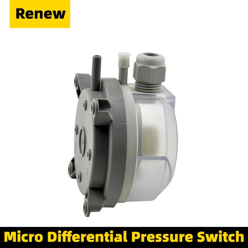 Air Differential Pressure Switch 20-200Pa Adjustable Micro- Pressure Air Switch