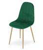 PADVA Chair - Green Velvet / Oak Legs X 1