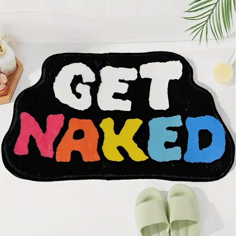 Alphabet Shaped Faux Sheep Velvet Carpet Soft Non-Slip Bathroom Floor Mats Bedroom Kitchen Rugs Home Decoration
