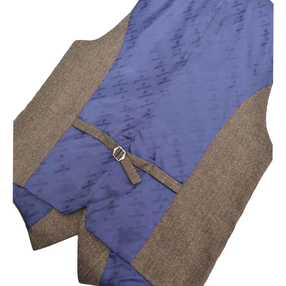LAMBRETTA Mens Morgan Herringbone Waistcoat