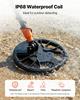 VEVOR Detector de Metales para Adultos, 203,2 mm, Detector de Oro Profesional de Alta Precisión, Bobina de Búsqueda Impermeable IP68 con Pantalla, Auriculares, 3 Modos