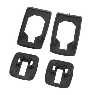 4Pcs Door Handle Seal Set Front Rear Left Right Rubber Black Easy To Install for III 3 Car