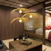 Restaurant Hanging Ceiling Lights Elegant Bamboo Wicker Chandelier Lamp Fixtures