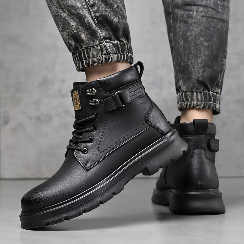Fashion Men's Outdoor Autumn and Winter Boots Fashion Designer Style Work and Office Business High Quality Street Walking Shoes Hot