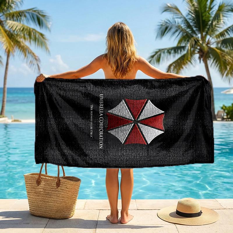 Umbrella Corp Fashion Beach Towel: Ideal for Summer Adventures Soft, Absorbent and Quick Drying Suitable for Swimming and Bathing
