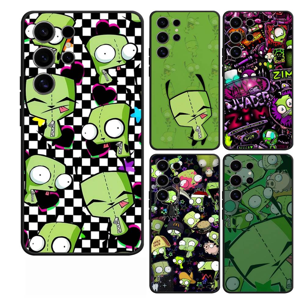 I-Invader Z-Zim Anime Case For Samsung Galaxy Case S25 S23 S22 S21 S30 S20 S10 Ultra Plus FE TPU Soft Cover