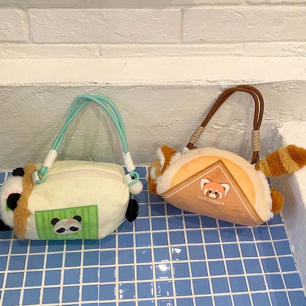 Cartoon Raccoon Shoulder Pouch Cute Golden Snub-nosed Monkey Bag  Children's Gift