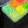 1000pcs Luminous Fishing Space Beans Box - Glow-in-the-Dark Round Float Balls Stopper Rigging Beads for Tackle Lure Accessories