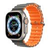 Ремешок из двухцветного силикона Apple Marine для часов 8/7/SE/Ultra Sports