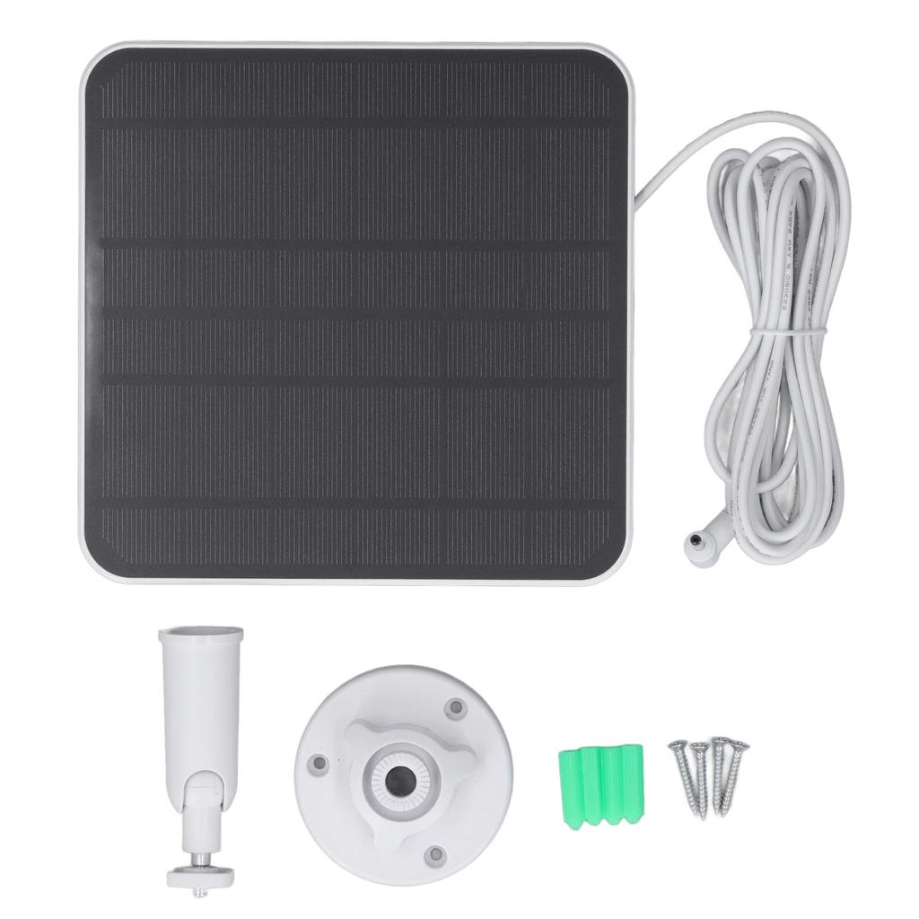Solarpanel für Ring Kamera 12W Schnellladung IP65 Wasserdicht Verstellbares Wandmontiertes Solarpanel