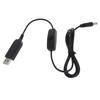 USB Power Boost Line 5V To 12V 5.5x2.1mm Cable with ON OFF Switch for Routers Speaker LED Strip Fan