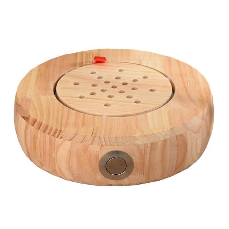 Portable Solid Wood Moxibustion Stool and Cushion Set for Hip, Abdomen, and Back Therapy