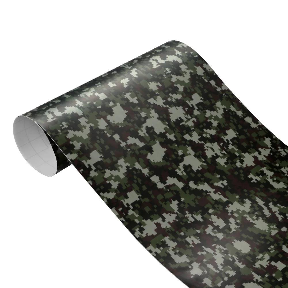 30/10*100cm Car Digital Woodland Green Vinyl Wrap Camo Motorcycle Scooter Phone Laptop Bike Car Styling Camouflage  Accessories