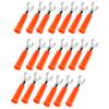 20Pcs 6mm UCelsiusY Type Electrical Crimp Terminals Insulated Fork Spade Wire Connectors for Industrial Electronic Equipment
