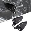 BYEMTTY Aluminum Heel Plate Guards, 1 Pair, Fits Kawasaki Z900RS Z900RS CAFE 2018 2019 2020 2021 2022 2023 2024 2025 (Black)
