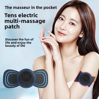 Halswirbelsäulen-Massageaufkleber Niederfrequenter intelligenter Impuls-Massageaufkleber Taschenmassagegerät Tragbares Lade-Massagegerät Impuls Ganzkörperaufkleber