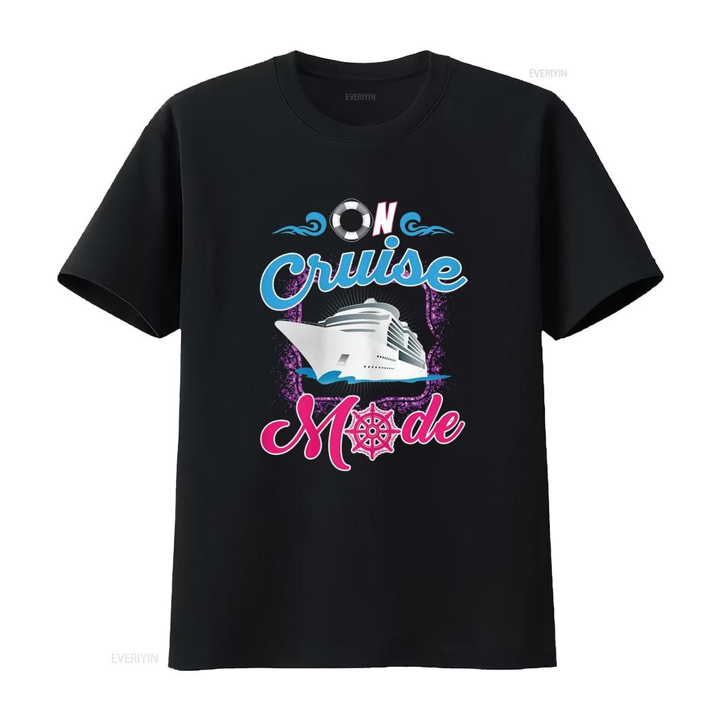On Cruise Mode T Shirt Funny Cruising Lover s vintage Washed fashion Breathable homme Slightly graphic Casual designer clothes