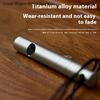 1PC Titanium Alloy Emergency Whistle With Cord Outdoor Survival Safety Whistle Camping Hiking Trip Exploring Whistle