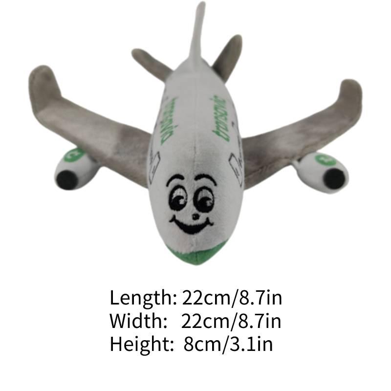 Holland Plane Plush Toy With Sound Soft Short Plush Pp Cotton Filling 22x22x8cm