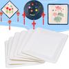 20pcs Square Disposable Paper Plates Cake Food Dishes Children Drawing DIY Crafts ToysM 20cm