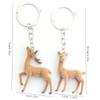 Sika Deer Style Christmas Elk Keychains 3D Design DIY Bead Case Deer Keychain  Christmas Gift