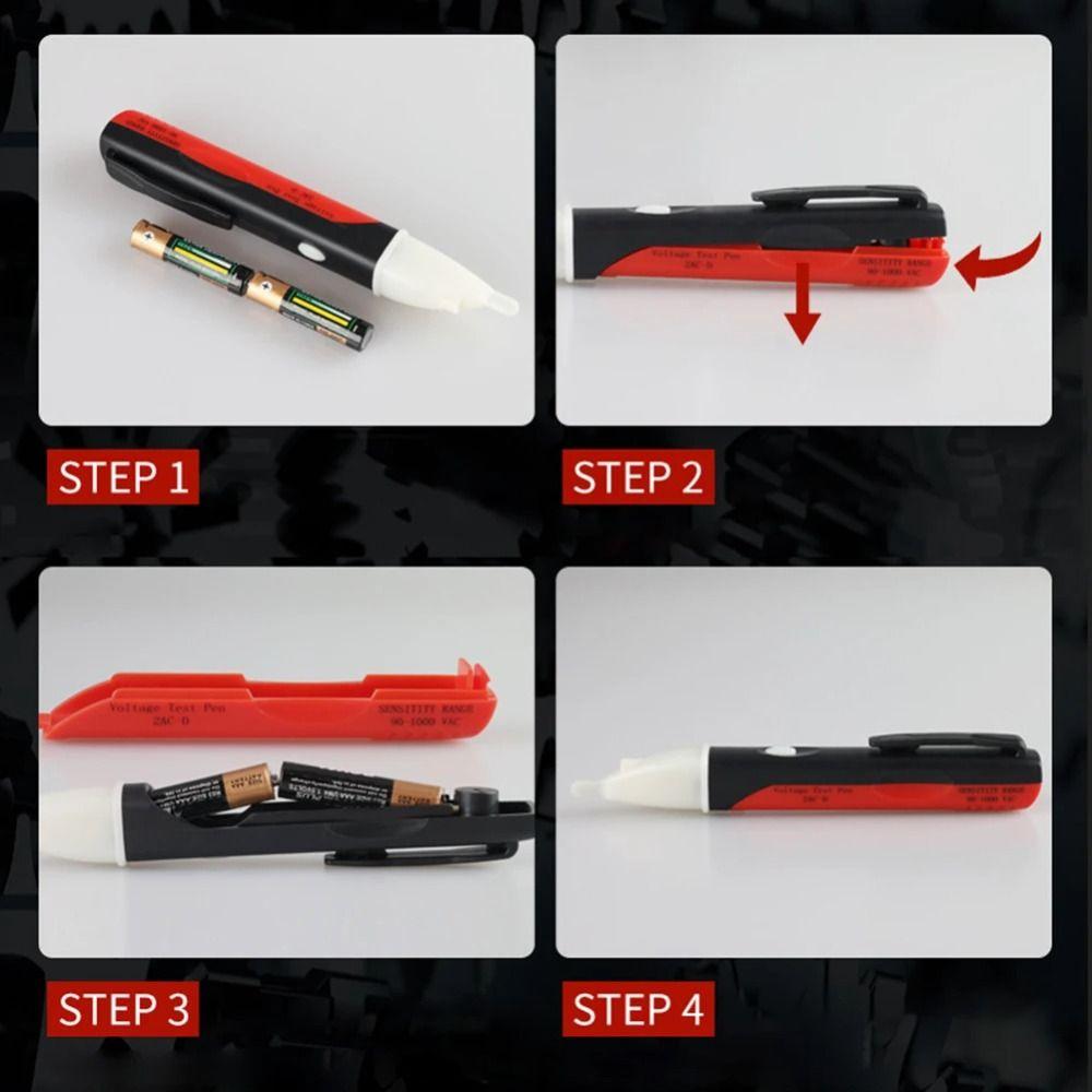 Sensitive Test Pen Wall Socket Power Tester AC 90-1000V Voltage Detector  LED Lights