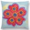 Watercolor Butterfly Flowers Sofa Throw Pillow Case Colourful Dream Fantasy Inflorescence Flamingo Cushion Cover