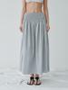 Reply Smock Banding Gather Skirt_Light Blue