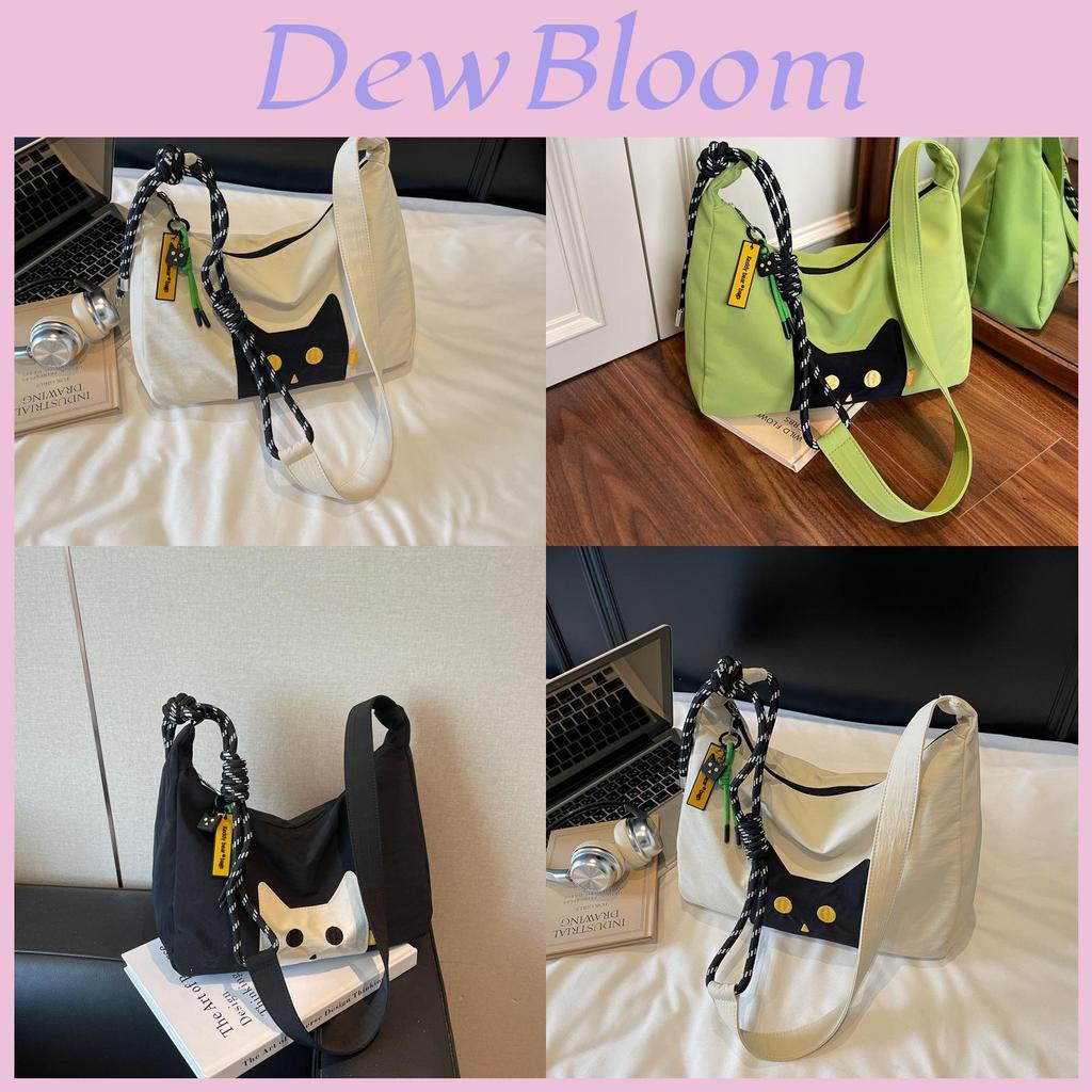Cat Style Tote Bag For Women With Cotton Material And Zipper Closure For Daily Use